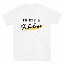 PersonalizedBee Thirty and Fabulous T-Shirt 30 Years Old Happy 35th Birthday Gif - £15.65 GBP+