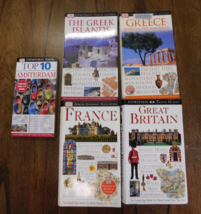 Dk Eyewitness Travel Guides Lot 5 Books - Great Britain France Greece Amsterdam - £11.84 GBP