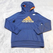Adidas Hoodie Youth Medium 10/12 Blue Lightweight Casual Sweatshirt Acti... - $17.80