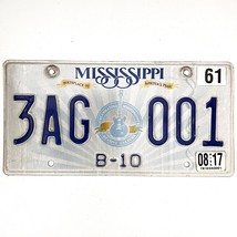 2017 United States Mississippi B-10 Truck License Plate 3AG 001 - £14.82 GBP