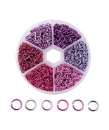 Jump Rings 6 Colors Aluminum Wire Open Jump Rings, Mixed 6mm  01C - £7.46 GBP