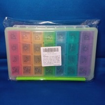 Brand New! Colorful 7-Day weekly Pill Box Organizer 4 Times A Day - $14.01