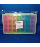 Brand New! Colorful 7-Day weekly Pill Box Organizer 4 Times A Day - £11.02 GBP