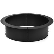 36 Inch Great Round Steel Fire Pit Ring Liner DIY Wood Burning Insert St... - £109.03 GBP