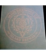 Maui Brewing 6 inch Round Logo Decal Turtle Hawaii Craft Beer Mancave Ko... - £5.50 GBP