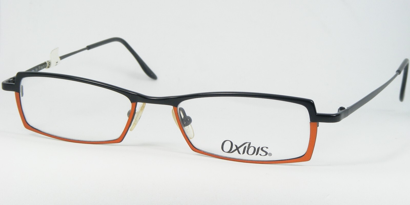 Oxibis TEMPO 10 T283 Noir/Orange Lunettes Monture 49-17-140mm France - $81.06