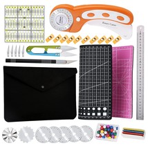 45 Mm Rotary Cutter Set With Storage Bag, A4 Self Healing Cutting Mat, A... - $49.99