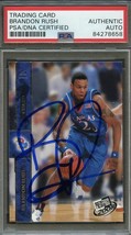 2008 Press Pass #30 Brandon Rush Signed Card AUTO PSA Slabbed Jayhawks - £39.86 GBP