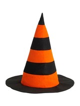 Forum Novelties Striped Witch Hat Orange And Black Accessory - £38.24 GBP