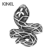 Hot Sale Cheap Jewelry Wholesale Lot Fashion Snake Rings For Women Tibetan Silve - £6.10 GBP