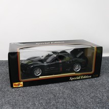 Maisto Z06 Chevrolet Corvette 1:18 Diecast Car Black New Plastic Crease - £27.65 GBP