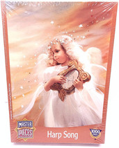 Master Pieces Harp song Angel 19&quot;x26&quot; 1000-pc Jigsaw Puzzle NEW - $12.86
