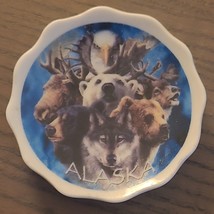 Alaska Eagle Moose Bear Wolf Souvenir Refrigerator Magnet - £7.56 GBP