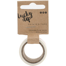 Lucky Dip Collection Printed Tape Christmas Script Words - £17.10 GBP