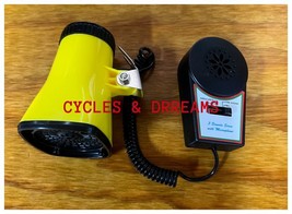 VINTAGE BICYCLE HORN SIREN ALARM WITH MICROPHONE FUN WITH SAFETY - $53.45