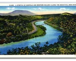 New River Bridge Norfolk and Western Railway Virginia VA UNP Linen Postc... - $2.92