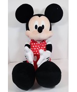 Disney Large 25&quot; Mickey Mouse Plush Stuffed Animal with Heart Vest - £15.65 GBP