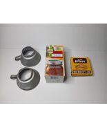 VTG 1960s Kerr Wide Mouth Mason Jar Lids, 2 Funnels And Sealed Regular L... - $11.88