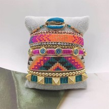 ZHONGVI MIYUKI Delicas Bead Bracelets Summer Beach Bracelet for Women 9pcs Set P - £46.05 GBP