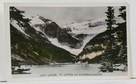 Lake Louise Mt. Lefroy and Victoria Glacier Tinted Postcard L9 - £3.21 GBP