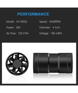 Hon&amp;Guan 4&quot; Inline Duct Fan High Efficiency Flow Ventilation System HI-1... - $455.59 MXN