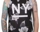 Reason NY Nightshade Black Flowers Basketball Jersey #7 Tank Top Shirt NWT - £65.66 GBP