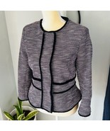 Banana Republic Textured Tweed Blazer Jacket, Size 4, Navy/Red/Multi, NWOT - $1,177.67 MXN