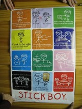 Stickboy Poster Stick Boy. Figure Funny Cartoons - £70.13 GBP