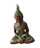 Thailand Buddha Figurine Statue Ayuthaya Maitreya 8&quot;T Resin Figure - $15.84