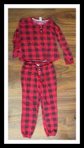 Lucky Brand Ladies Size Small Red &amp; Black Plaid Pajama Set - $361.70 MXN