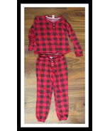 Lucky Brand Ladies Size Small Red &amp; Black Plaid Pajama Set - $360.27 MXN