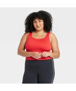 All In Motion Women&#39;s XX-LARGE Seamless Square Neck Cropped Tank Top Red - €19,65 EUR