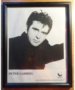 Peter Gabriel Framed Photo 1986 David Geffen Company Trevor Key 81/2 *11... - £54.91 GBP