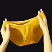  Sexy Low Waist Bikini Panties Pouch Breathable Underwear ~ Mens Ice Sil... - £8.63 GBP