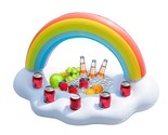 Inflatable Rainbow Cloud Drink Holder Floating Beverage Salad Fruit Serv... - £25.56 GBP