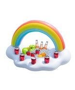 Inflatable Rainbow Cloud Drink Holder Floating Beverage Salad Fruit Serv... - £25.56 GBP