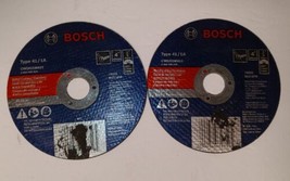 (2)Bosch CWDG1M415 4&quot; x .045 x 5/8&quot; Arbor Type 1 Metal Cutting Wheels - £11.03 GBP