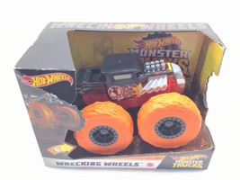 Hot Wheels Monster Trucks Wrecking Wheels Bone Shaker No Batteries Requi... - £15.23 GBP