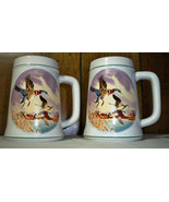 Set of 2 Vintage Country Den Tankard Mallard Duck Stein - $14.95