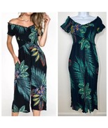 Anthropologie Patrons of Marine Smocked Tropical Print Jumpsuit Romper M... - $740.61 MXN