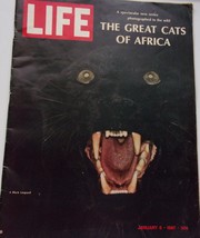 Life Magazine The Great Cats Of Africa January 6 1967 - £10.19 GBP