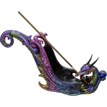 Polyresin Incense Holder Dragon w/ Sphere - Multi-Colored - $26.07