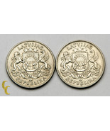 1925-1926 Lettonie 2 Lati Pièce Argent plein De 2, Km #8 - $97.78 CAD