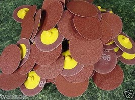 100pc 2 &quot; ROLL LOCK SANDING DISC 80 Grit MADE IN USA Heavy Duty sand inch - $29.99