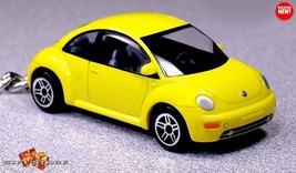 Htf Realtoys Key Chain Yellow Vw New Beetle Volkswagen Ltd Great Gift Or Display - $58.98