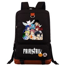 New Anime Fairy Tail Boy Girl Kids School Book Bag Women Bagpack Teenagers Schoo - £39.83 GBP