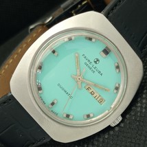 Vintage Favre Leuba Geneve Duomatic 908 Swiss Mens DAY/DATE Watch 586-a308039-6 - $78.00