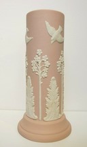 GEORGE EMERY Ecanada Jasperware Pink 10&quot; Vase ca1920 - $109.25