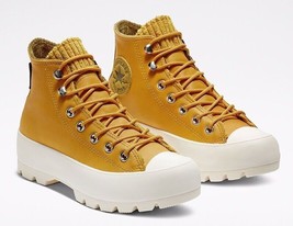 Converse Chuck Taylor All Sta Leather Lugged Wint Boot, 565005C Multi Sizes Gold - £112.41 GBP