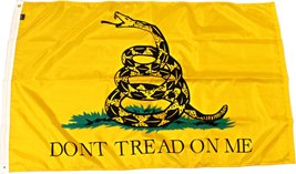 2x3 Gadsden Don&#39;t Tread On Me Tea Party Double Sided 2ply Flag 2&#39;x3&#39; Banner - £12.70 GBP